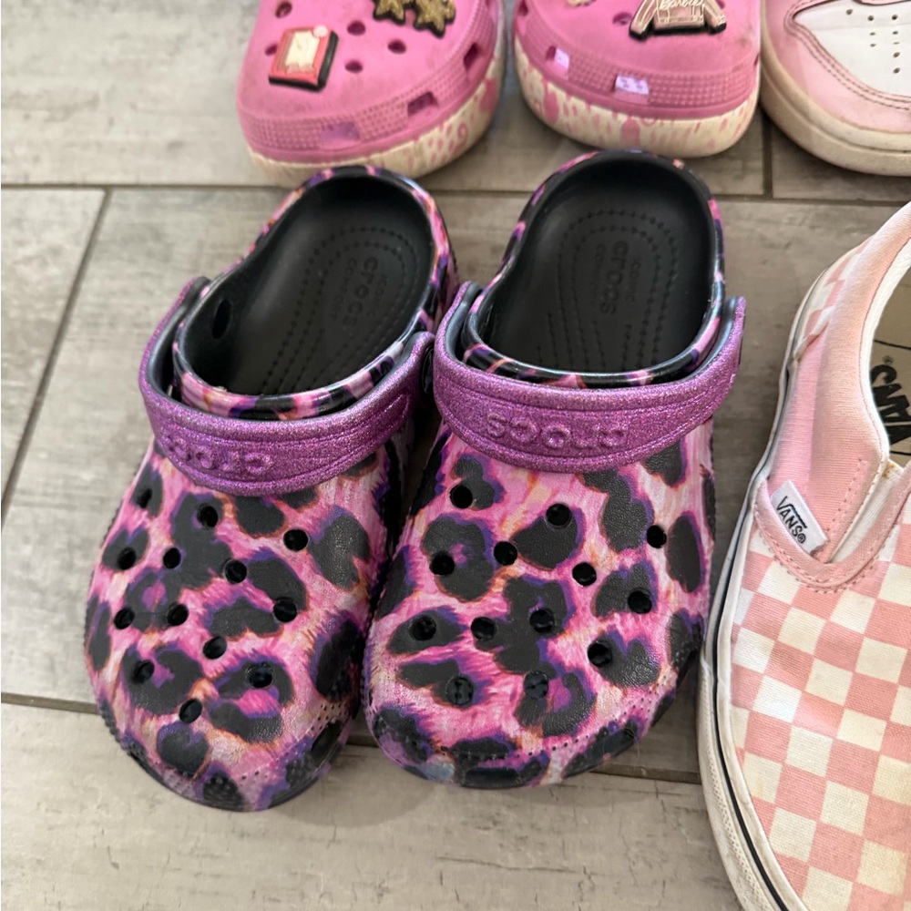 Vans Kids Glitter Ombre Slip-On Sneakers in Pink & Orange Bundle 11-13.5 - Picture 10 of 10